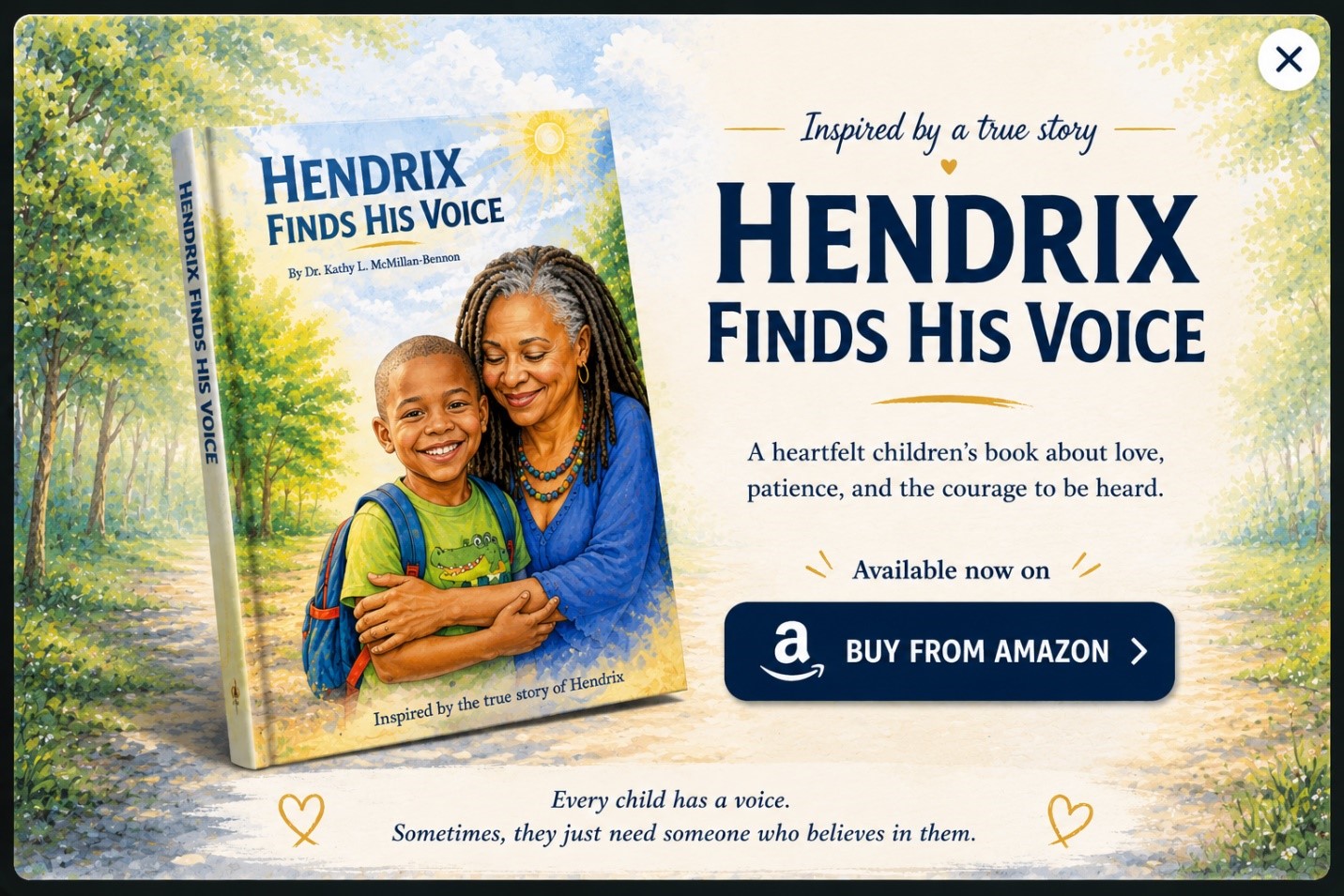 Hendrix Finds His Voice children's book